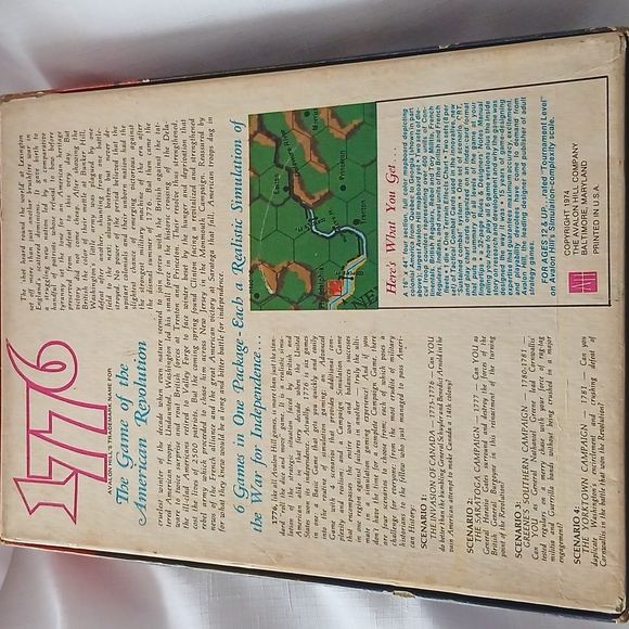 Avalon Hill Board Game 1776 Revolutionary War - Picture 4 of 9